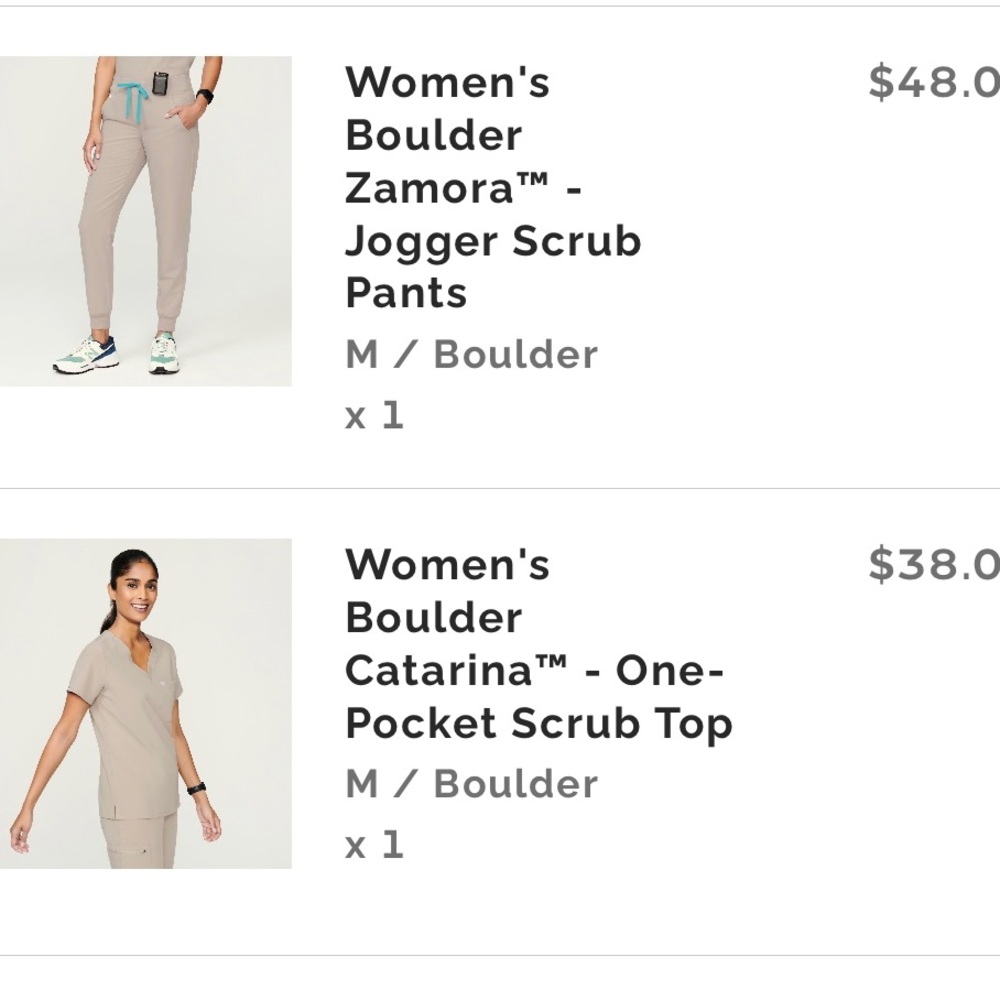 Figs Boulder Catarina top & Zamora bottoms